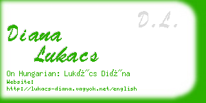 diana lukacs business card